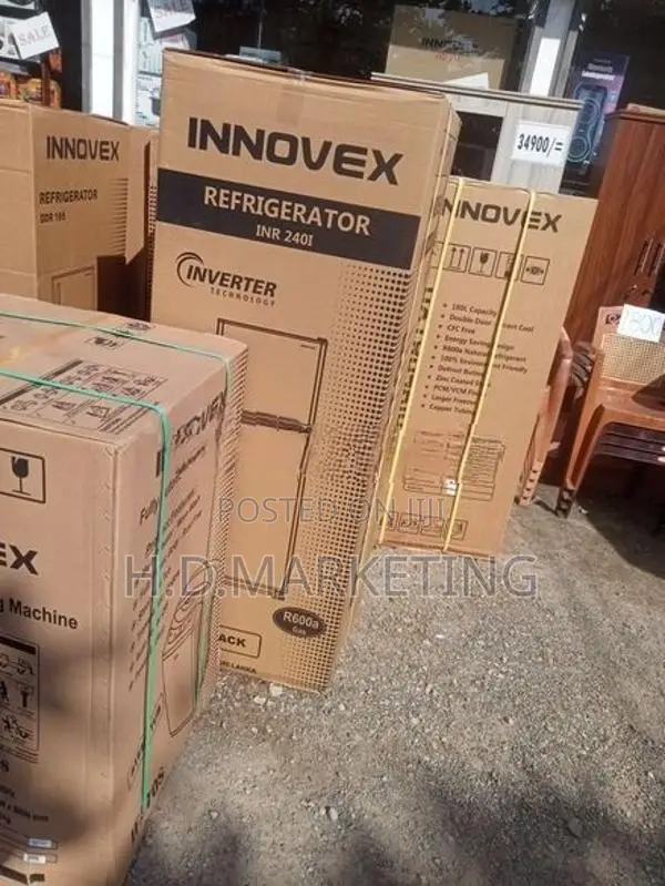 Innovex 240L Double Door Fridge -Idr240