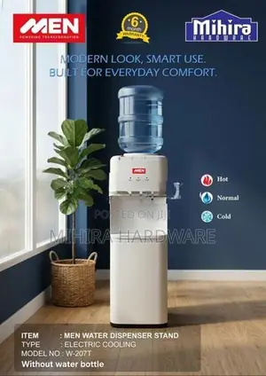 W207 MEN Electric cooling & heating floor stand water bottle dispenser