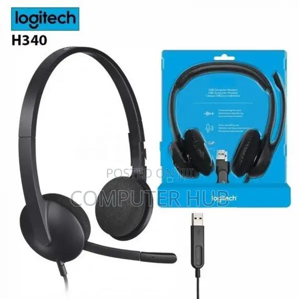 Logitech H340 USB Call Center Headset - Black