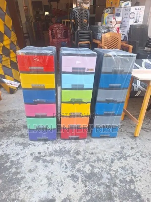 6 Drawer Plastic Cupboards