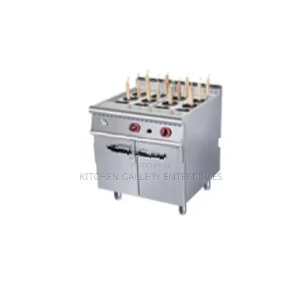 Gas Pasta Cooker with Cabinet - 12 Buckets