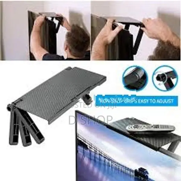 Top Shelf Adjustable Screen Display Stand TV Rack