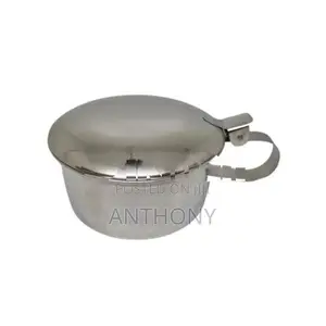 Product view 1 Sputum Mug with Lid – Stainless Steel