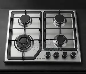 EUROMAX 4-Burner Stainless Steel Gas Cooker _ Turkey