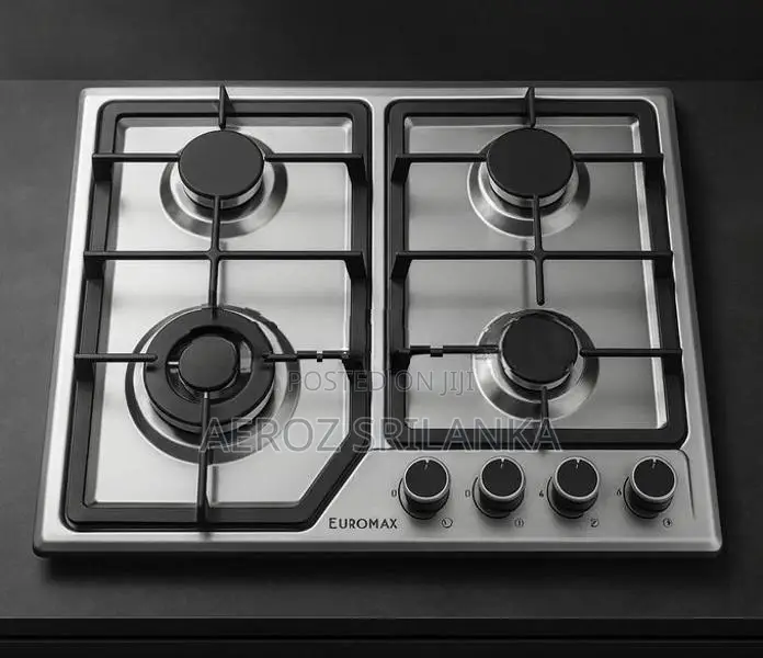 EUROMAX 4-Burner Stainless Steel Gas Cooker _ Turkey