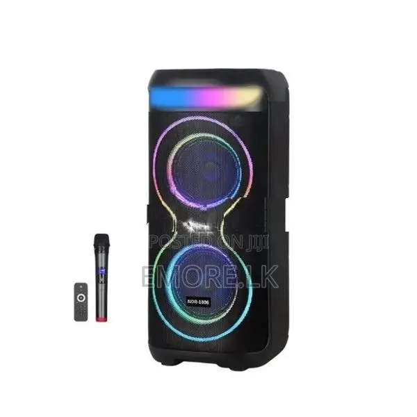 NDR-1806 Dual 6.5″ x2 Wireless Karaoke Speaker