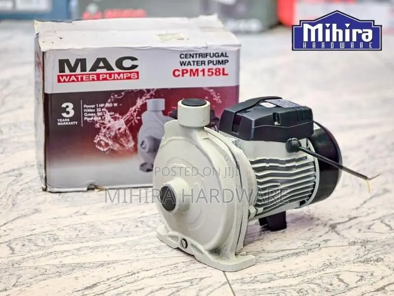 MAC 158L 1HP copper motor 1" Large brass impeller centrifugal water pu