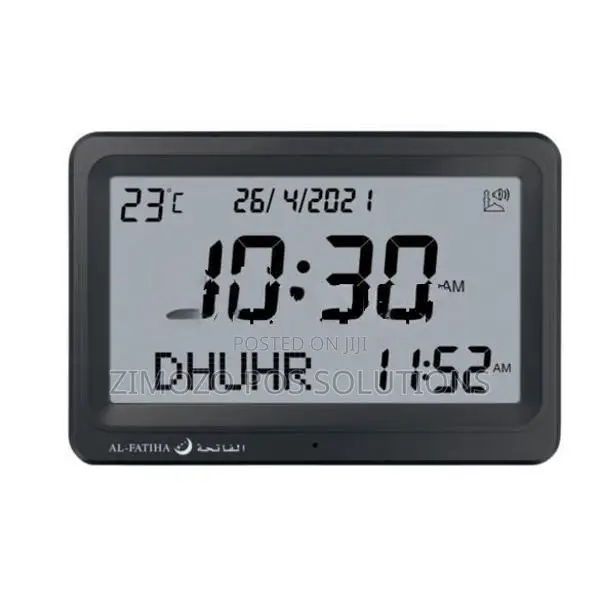Al-Fatiha FAJ-113 Azan Clock – Large LCD