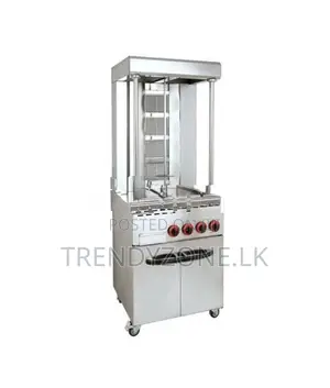 Industrial Gas Shawarma 04 Burners with Cabinet