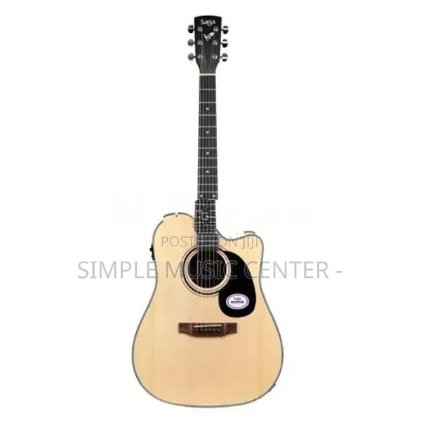 Saga SF-600CE 41'' Dreadnought Cutaway Electro Acoustic Guitar