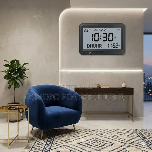 Al-Fatiha FAJ-113 Azan Clock – Large LCD