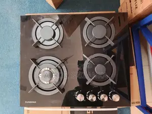 New EUROMAX 4-Burner Tempered Glass Gas Cooker