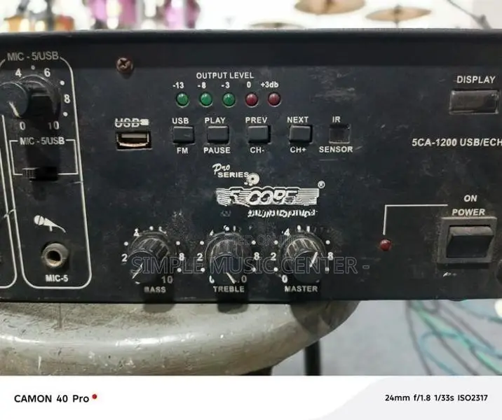 5 Core Ca-1200 Usb Power Amplifier