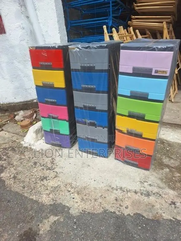 6 Drawer Plastic Cupboards Sets
