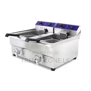 Industrial A-Star 20L Double Electric Deep Fryer