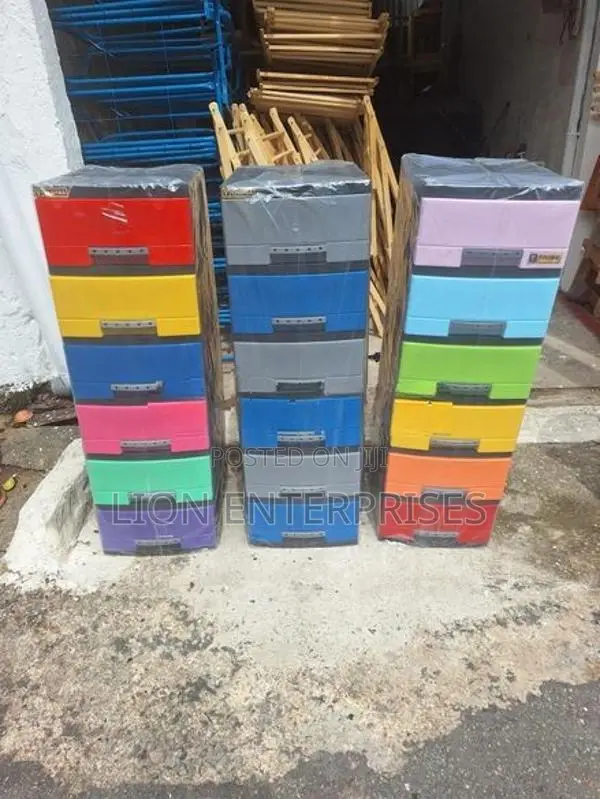 6 Drawer Plastic Cupboards Sets