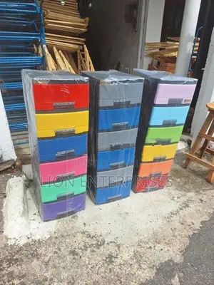 6 Drawer Plastic Cupboards Sets