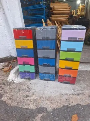 6 Drawer Plastic Cupboards Sets