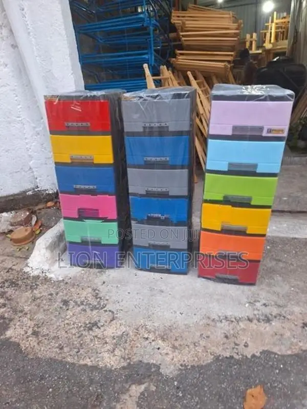 6 Drawer Plastic Cupboards Sets