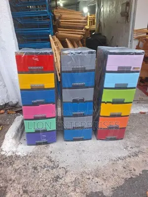 6 Drawer Plastic Cupboards Sets