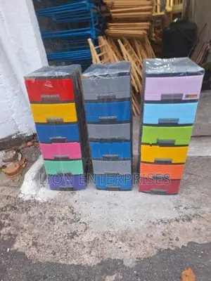 6 Drawer Plastic Cupboards Sets