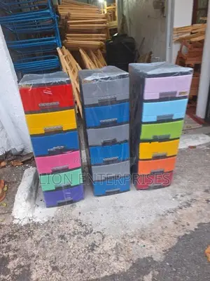 6 Drawer Plastic Cupboards Sets