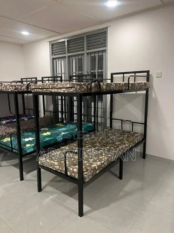 Steel Bunker Bed 2 Single Foam Mattress