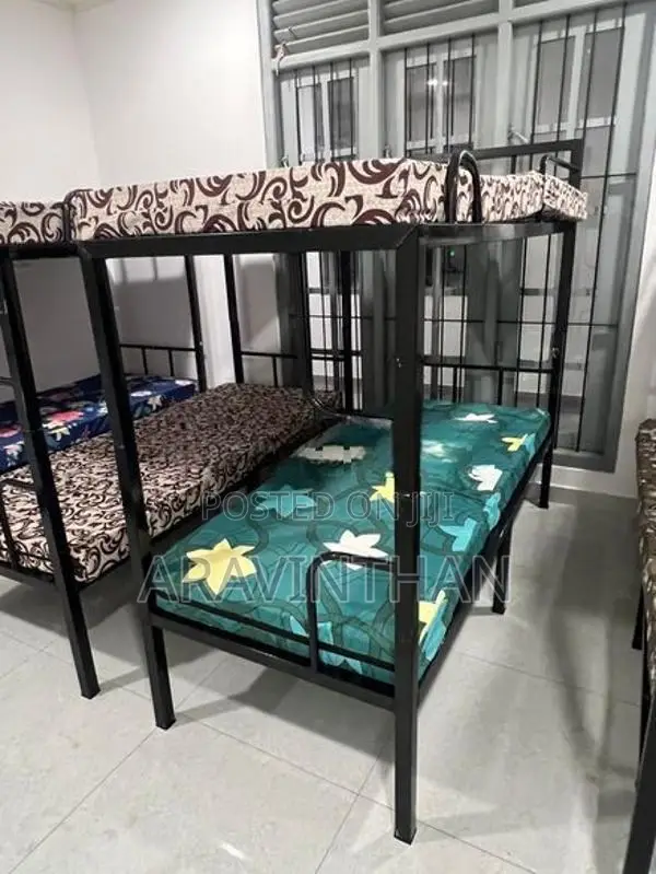 Steel Bunker Bed 2 Single Foam Mattress