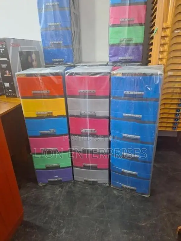 6 Drawer Plastic Cupboards Sets