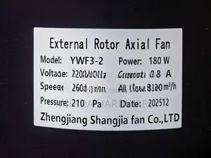 VBW 300mm 12" barrel type Industrial exhaust fan external rotor axial
