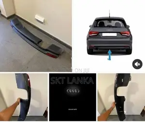 Genuine Audi A1 2017 rear bumper diffuser with reflector light
