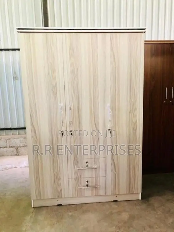 New 3 Door Ash White Melamine Wardrobes