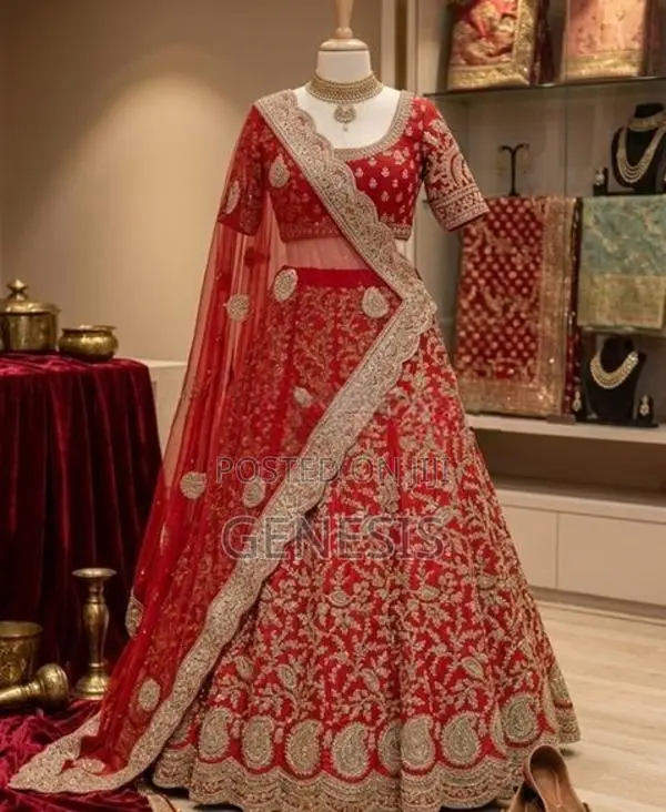 Red Bridal Lehenga