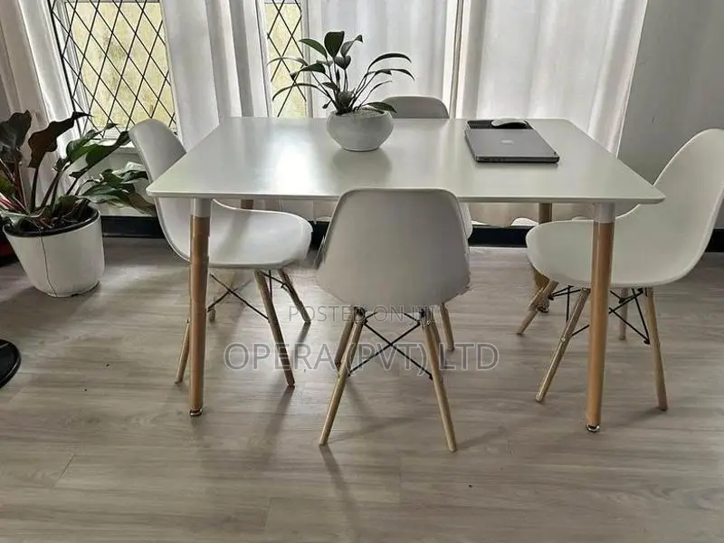 ABC Dining Table with 4 Chair Full Set