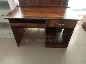 Melamine Computer Table with Cupboard 004