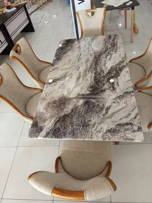 Luxury 6 Chair Dining Table Set