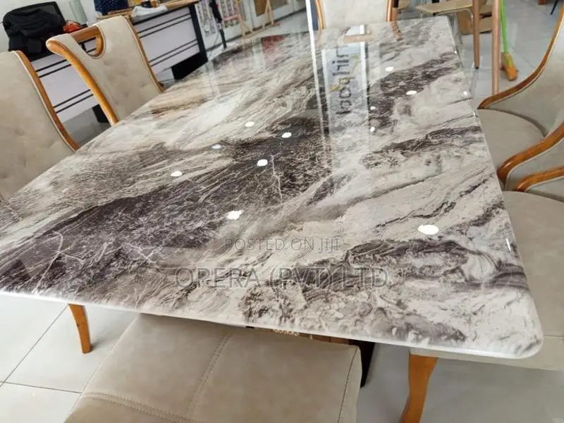 Luxury 6 Chair Dining Table Set