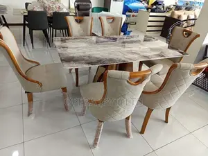 Luxury 6 Chair Dining Table Set