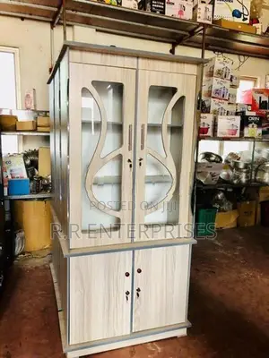 New 2 Door Ash White Display Cupboard