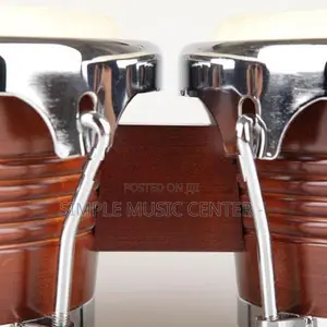 Natural Bongo Drum Set with wiyh Tuning Key