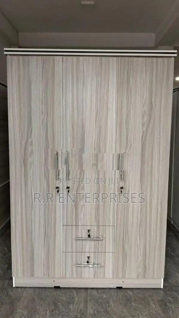 New 3D Ash White Melamine Wardrobes .