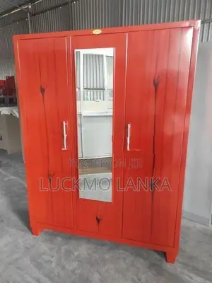 New 3 Door Steel Cupboard With Mirror (Qq2)