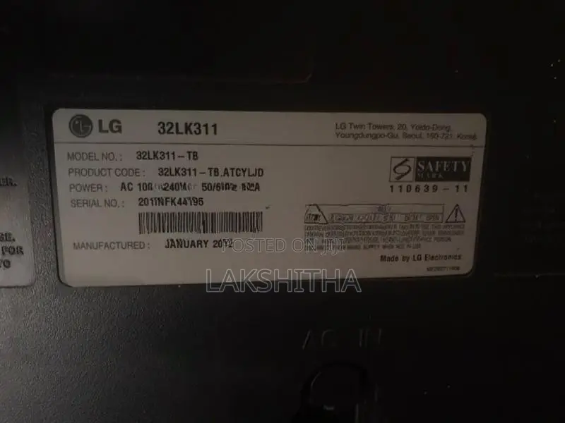 LG 32 Inch TV