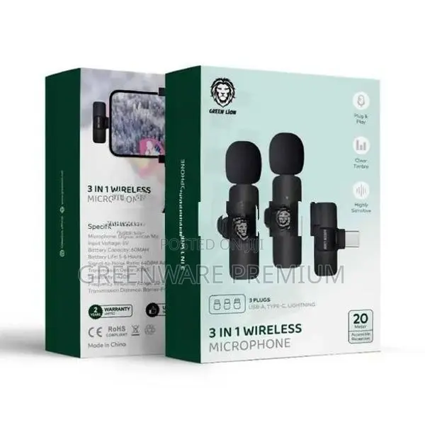 Green Lion 3 in 1 Wireless Mic