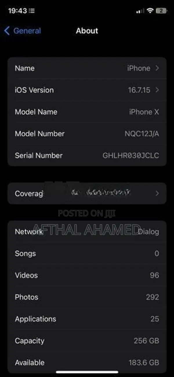 Apple iPhone X (Used)