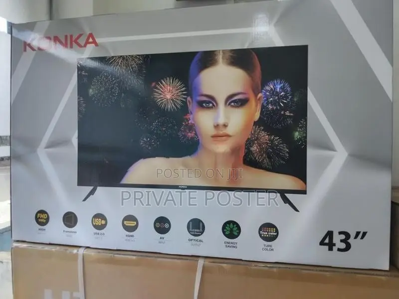 New KONKA 43 inch LED Frameless FULL HD TV
