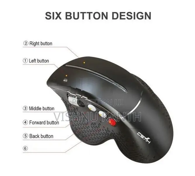 Melodo Wireless Vertical 2.4G Ergonomic Gaming Mouse