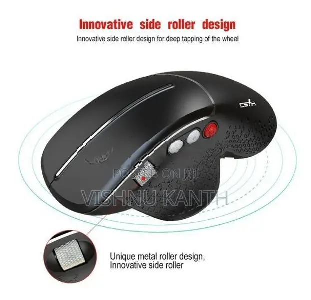 Melodo Wireless Vertical 2.4G Ergonomic Gaming Mouse