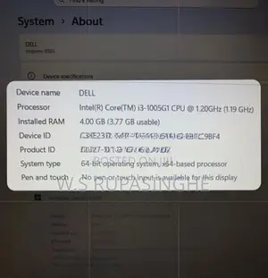 Dell i3 10th GEN Laptop