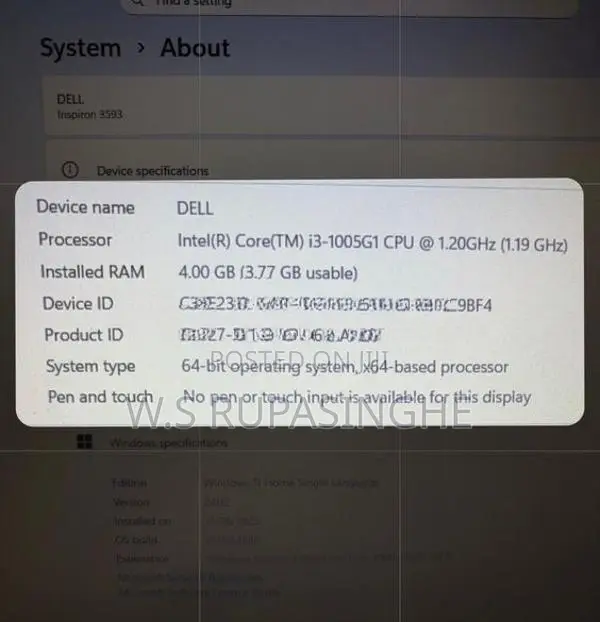 Dell i3 10th GEN Laptop